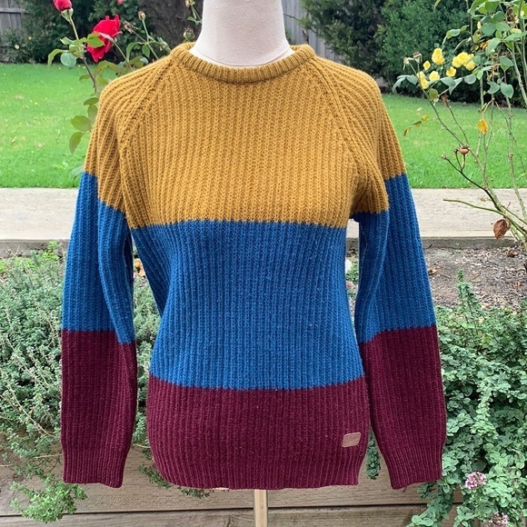 G. BOOTS | Crew neck tri-colour sweater - Picture 2 of 8